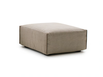 PARKER - Upholstered fabric pouf by Milano Bedding - view 2